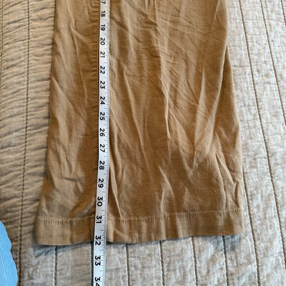American Eagle 36x32 Dreamy Drape Wide Leg Cargo Pants Sz 12L Tan Baggy Boho EUC - Picture 14 of 15